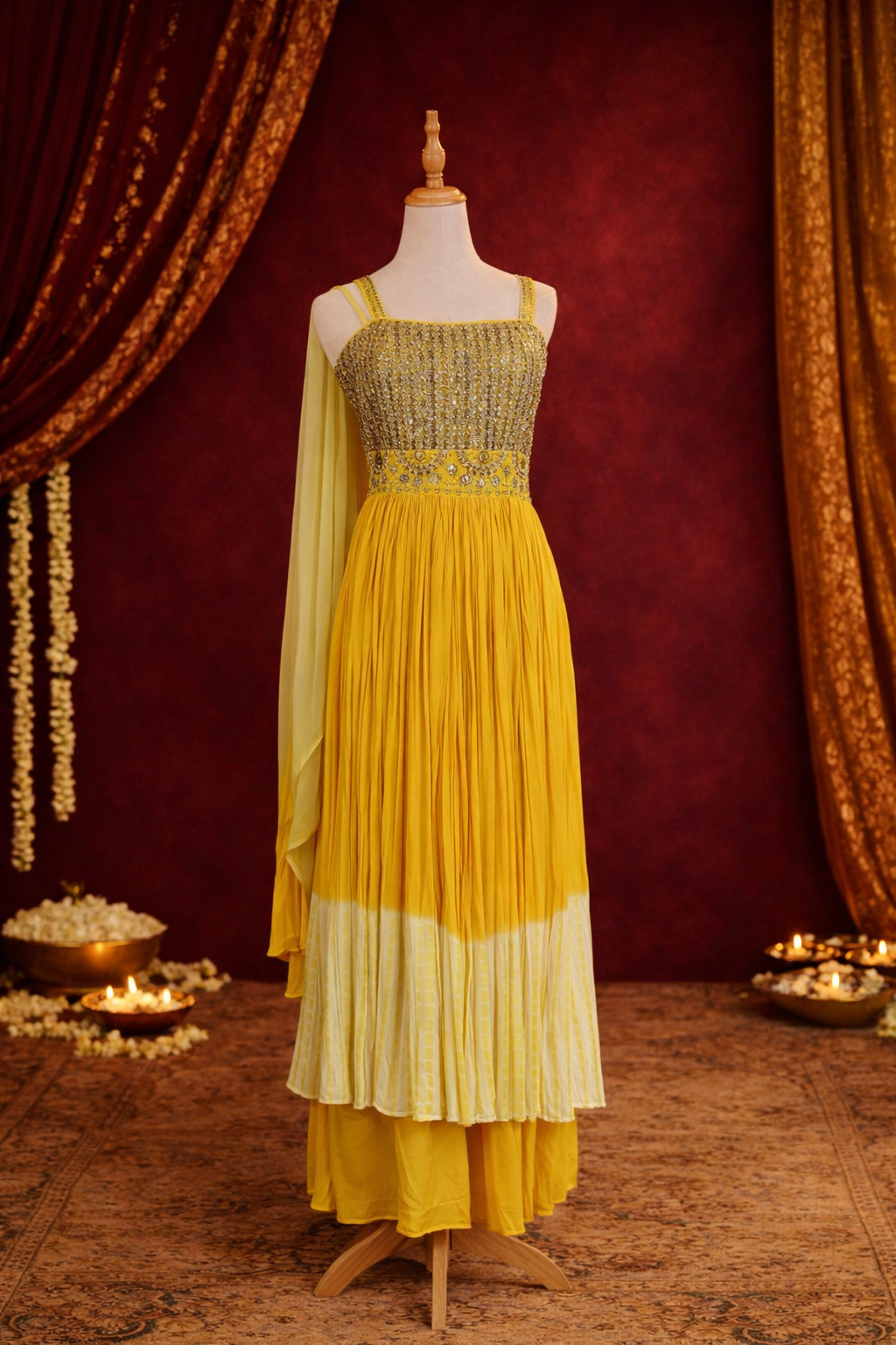 Sunshine Glow Anarkali Set