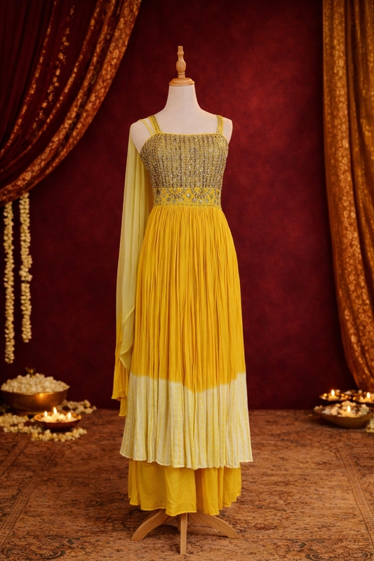 Sunshine Glow Anarkali Set