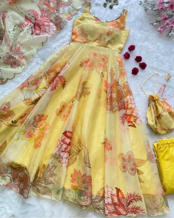 Whimsy Flora Anarkali