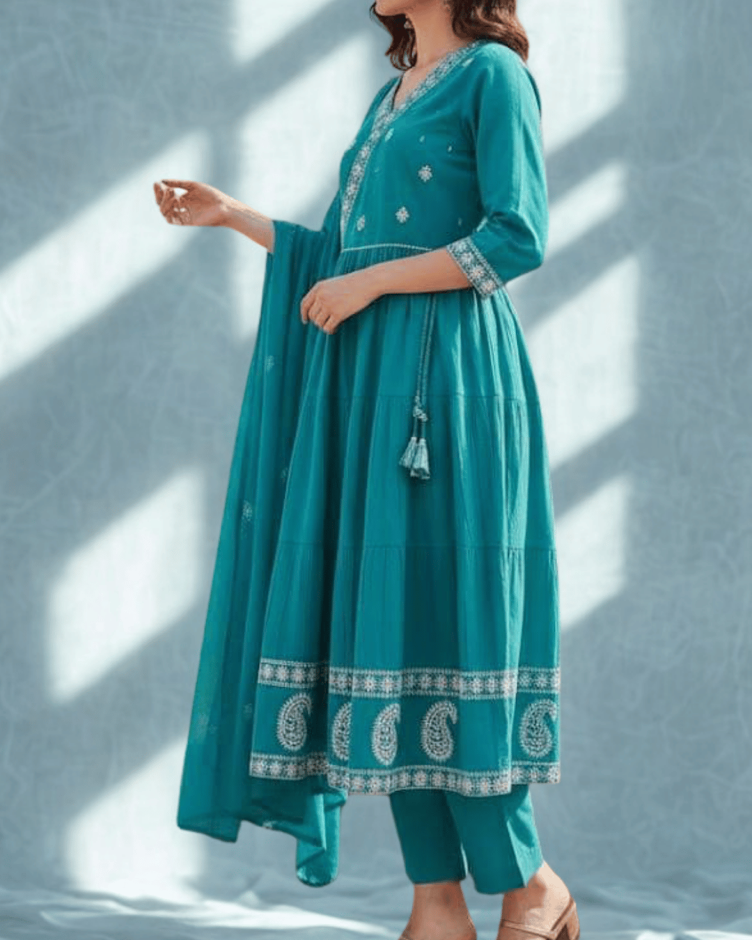 Summer Bloom Angrakha Set