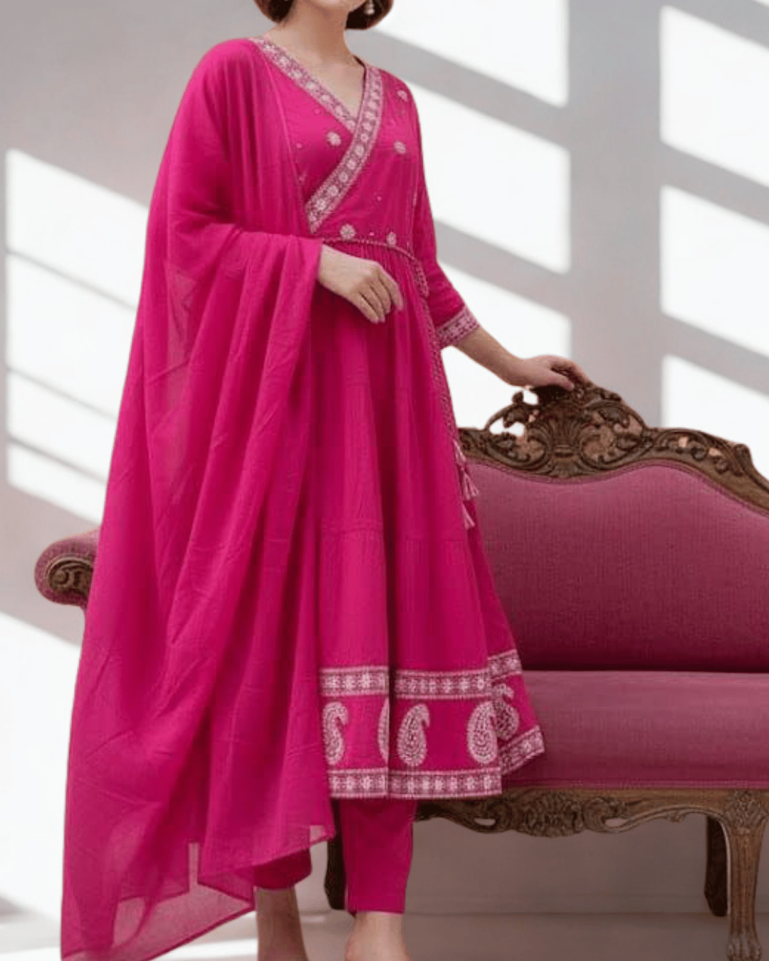 Summer Bloom Angrakha Set