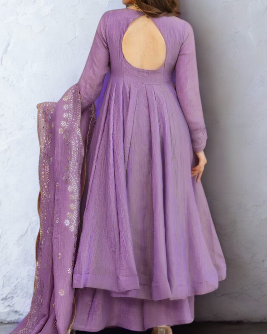 Rosewood Radiance Anarkali