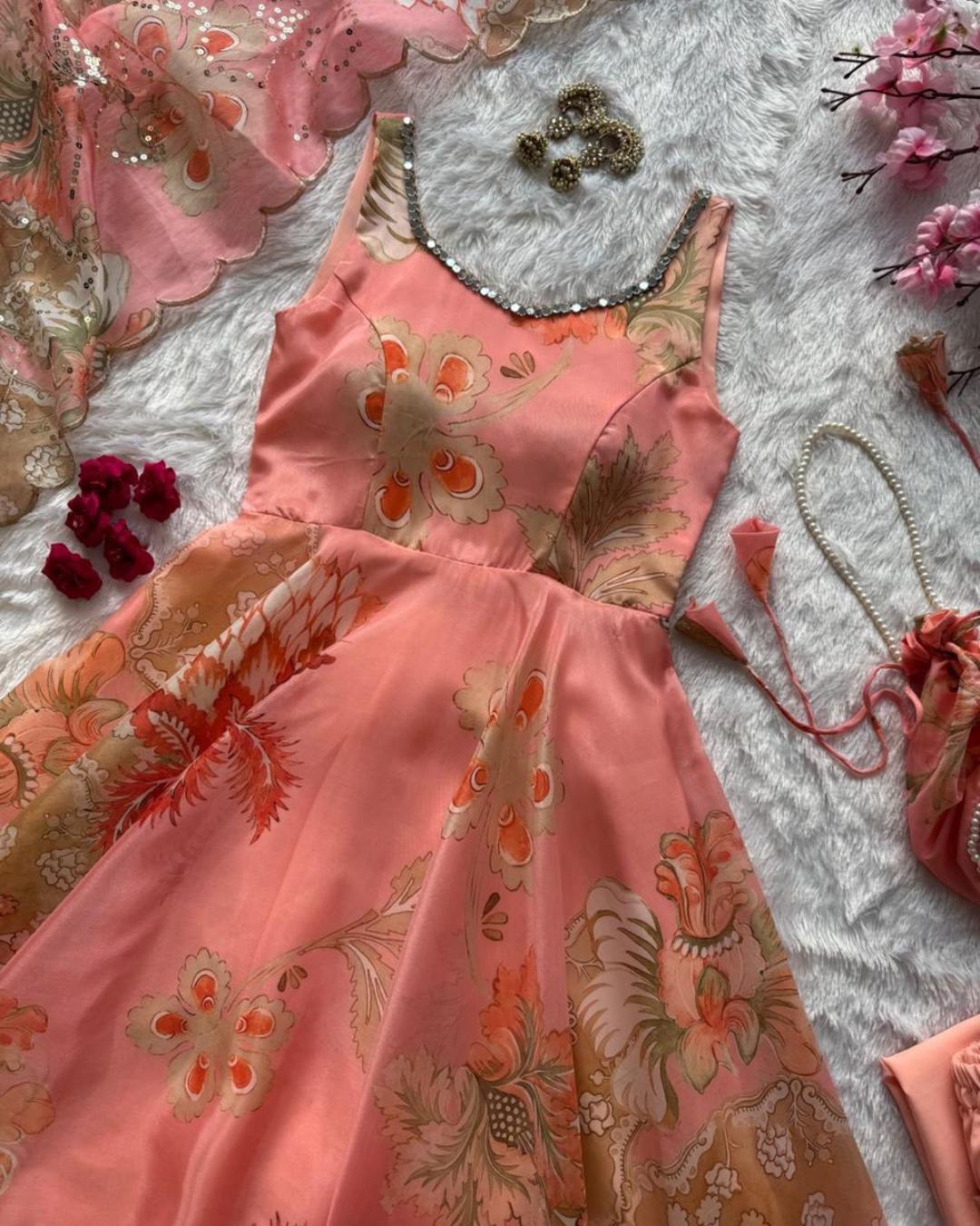 Whimsy Flora Anarkali
