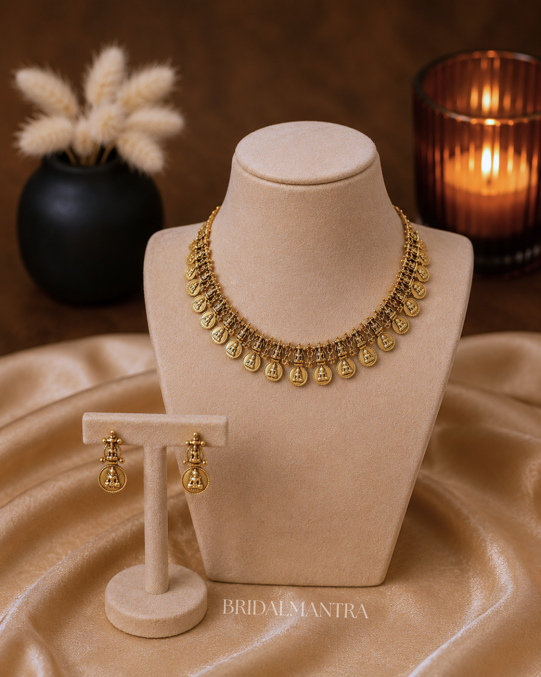 Sacred Coin Temple Necklace Set