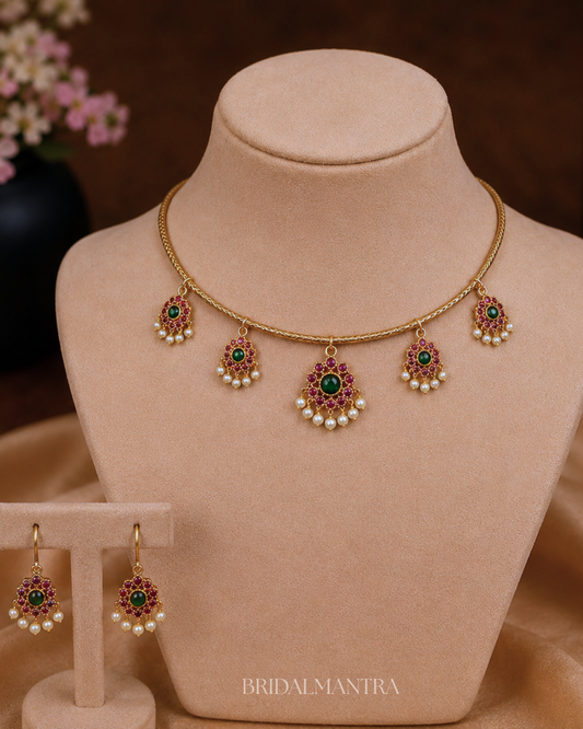 Pancha Ratna Hasli Choker Set