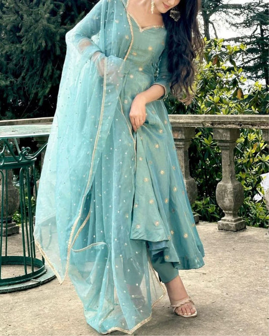 Celestial Sea Anarkali