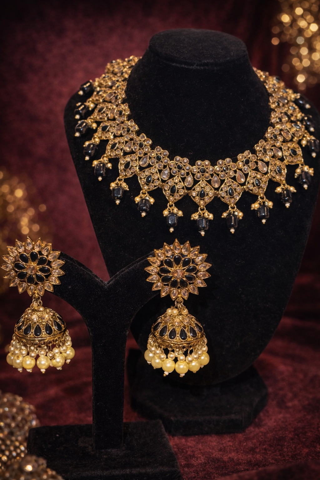 Royal Black Temple Set